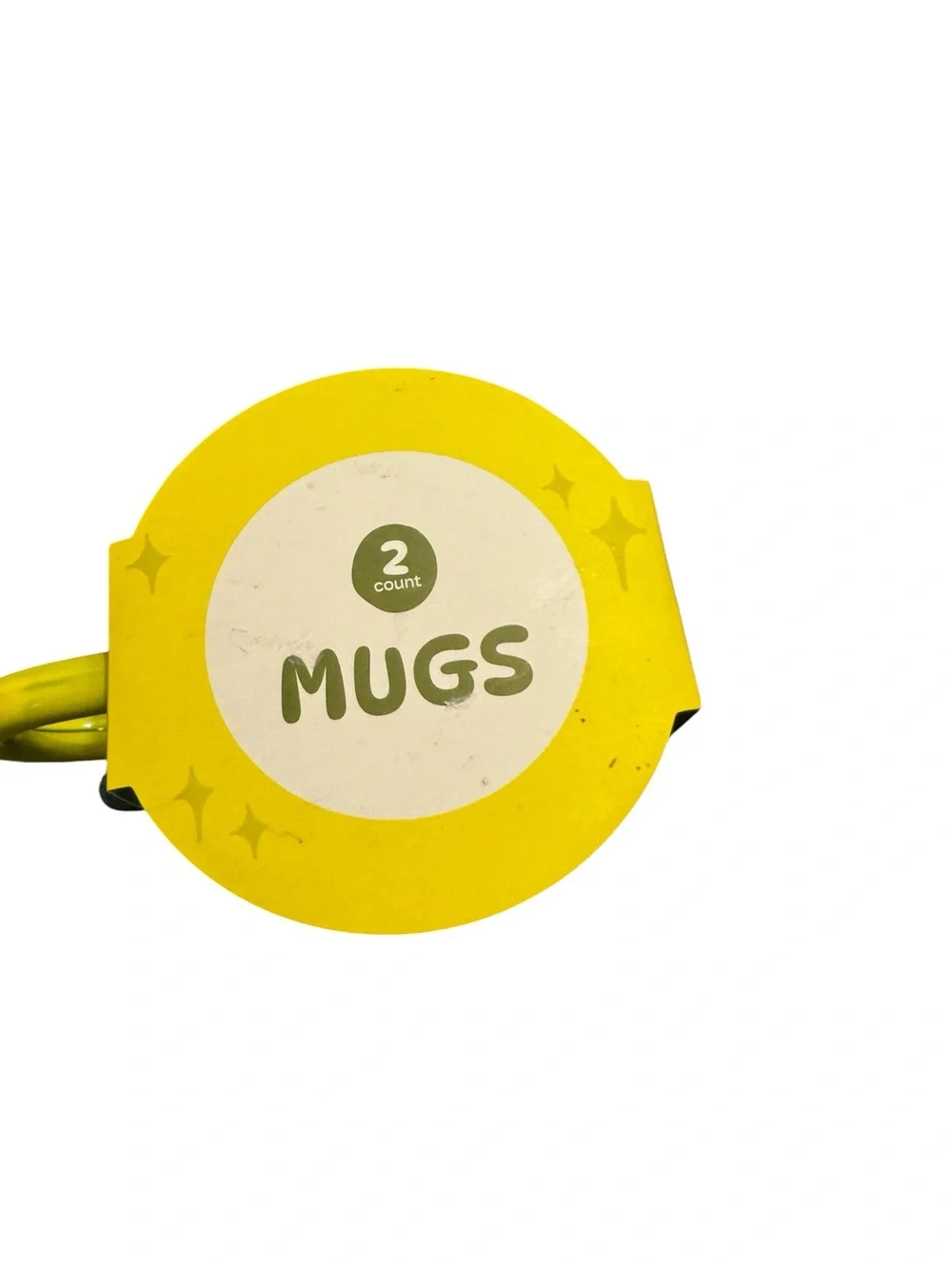 Target Bullseye Playground 2 PC Matcha Mugs Green &‎ Yellow NEW